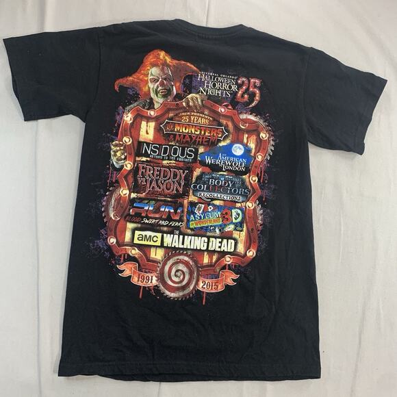 Universal Studios 2015 Halloween Horror Nights 25 "All Jack’d Up" Shirt Sz Small - Picture 6 of 8